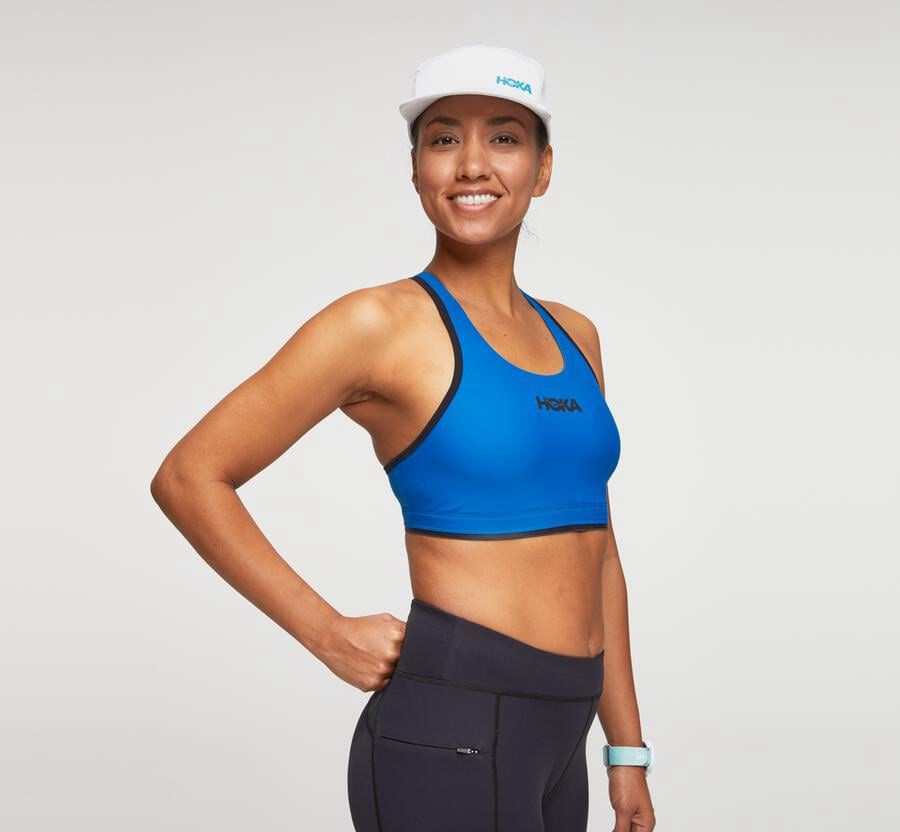 Bra Womens - Hoka One One Performance Sports - Blue - UJHKSZA-40